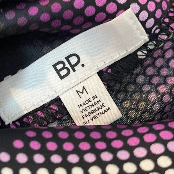 BP BE PROUD Cowl Neck Satin Dress In Purple Liza Print Size M NWOT - Picture 12 of 13